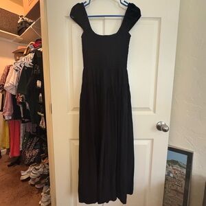 La Ligne Vivian Black Midi Dress